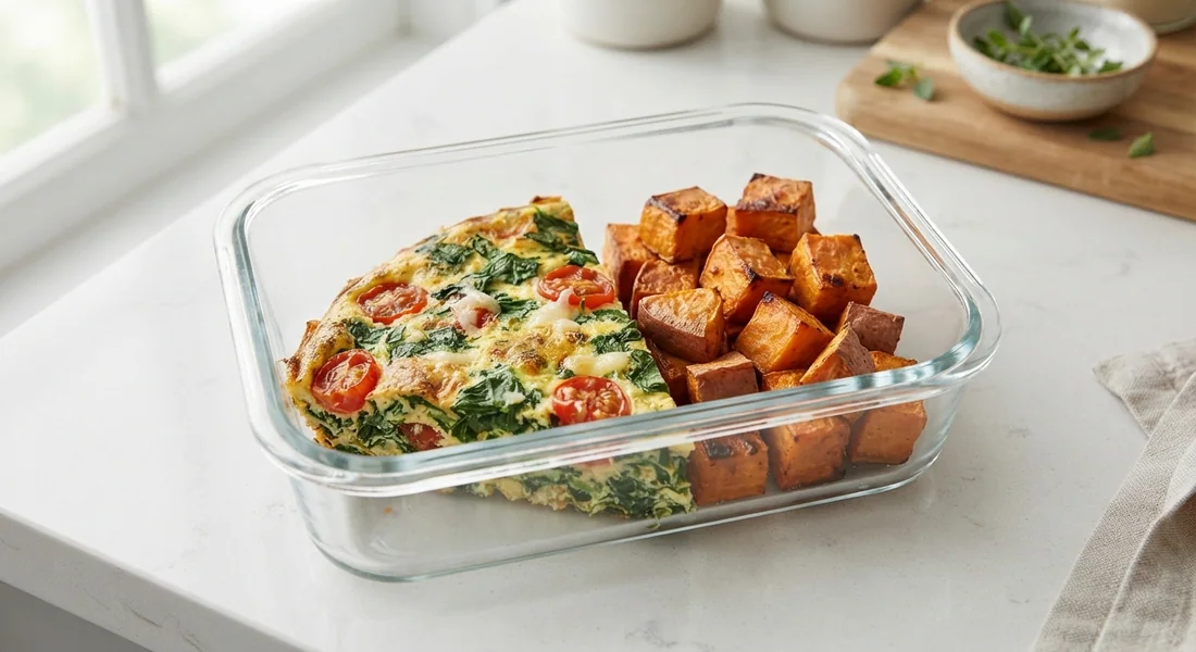 Omelete de forno com vegetais e batata-doce